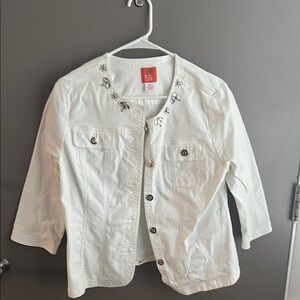 White Embellished Jacket